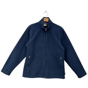 Patagonia Synchilla Jacket Mens Small Navy Full Zip Mock Neck Outdoor Hiking